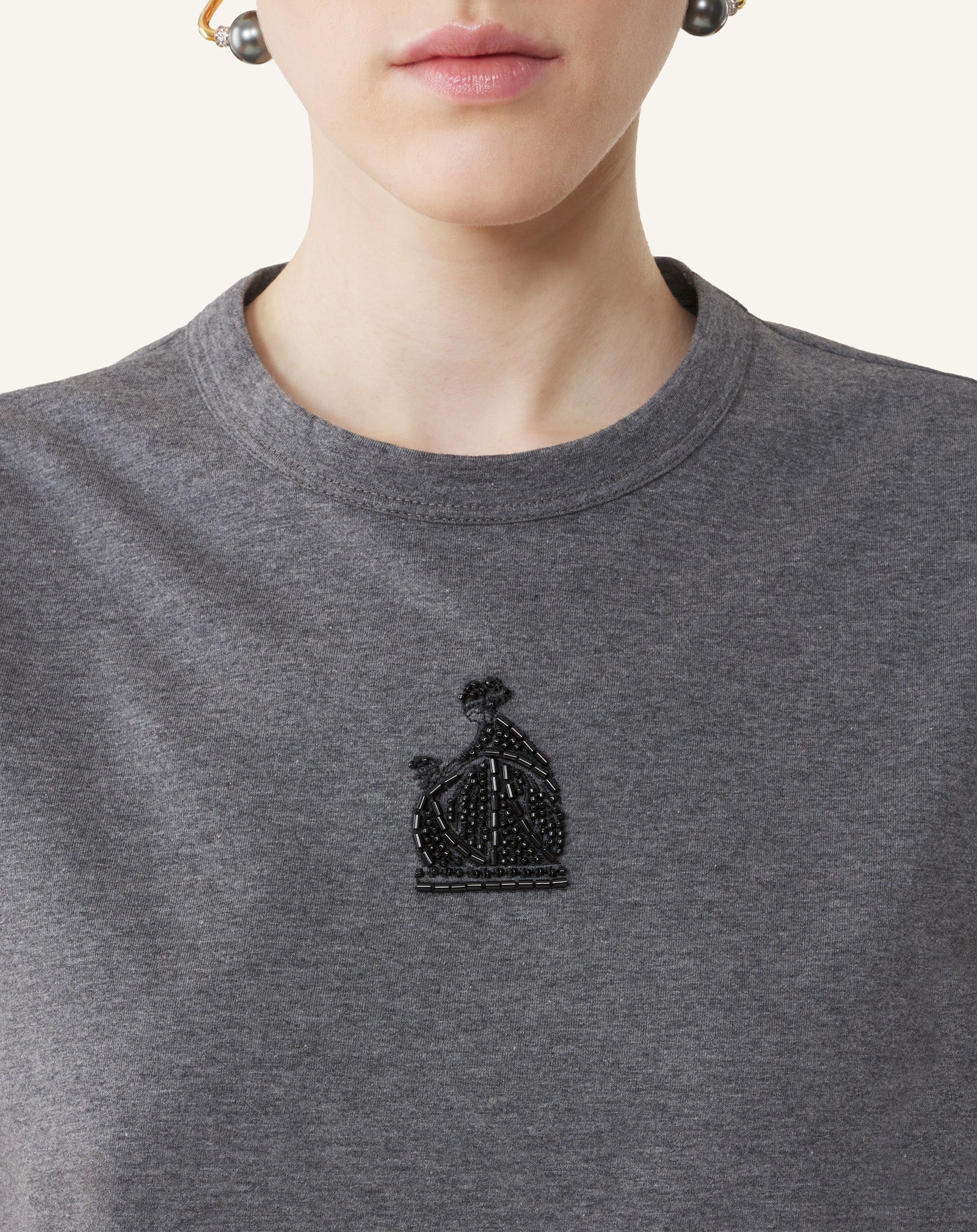 MOTHER AND DAUGHTER EMBROIDERED JERSEY T-SHIRT - Image 5