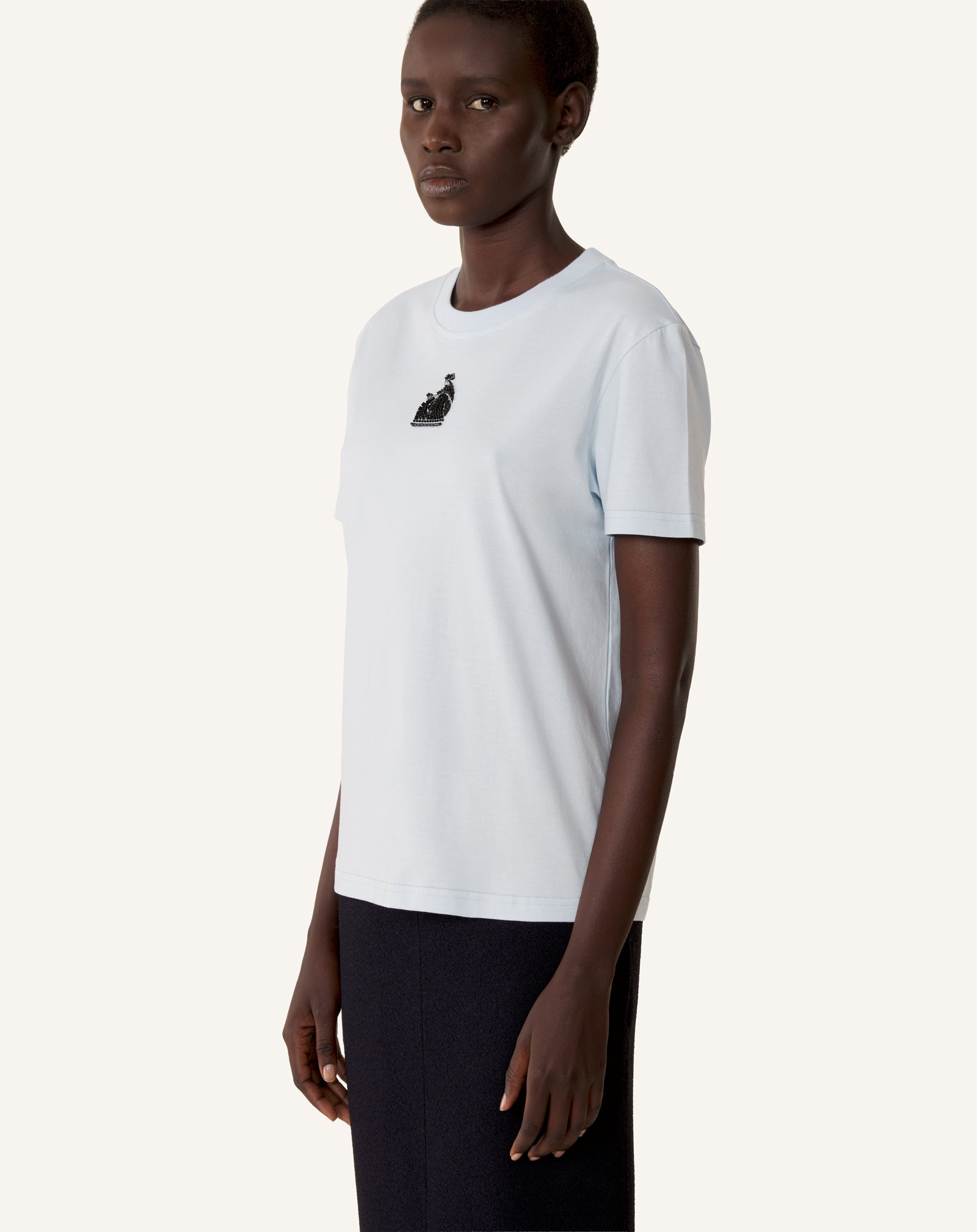 MOTHER AND CHILD EMBROIDERED COTTON JERSEY T-SHIRT - Image 3