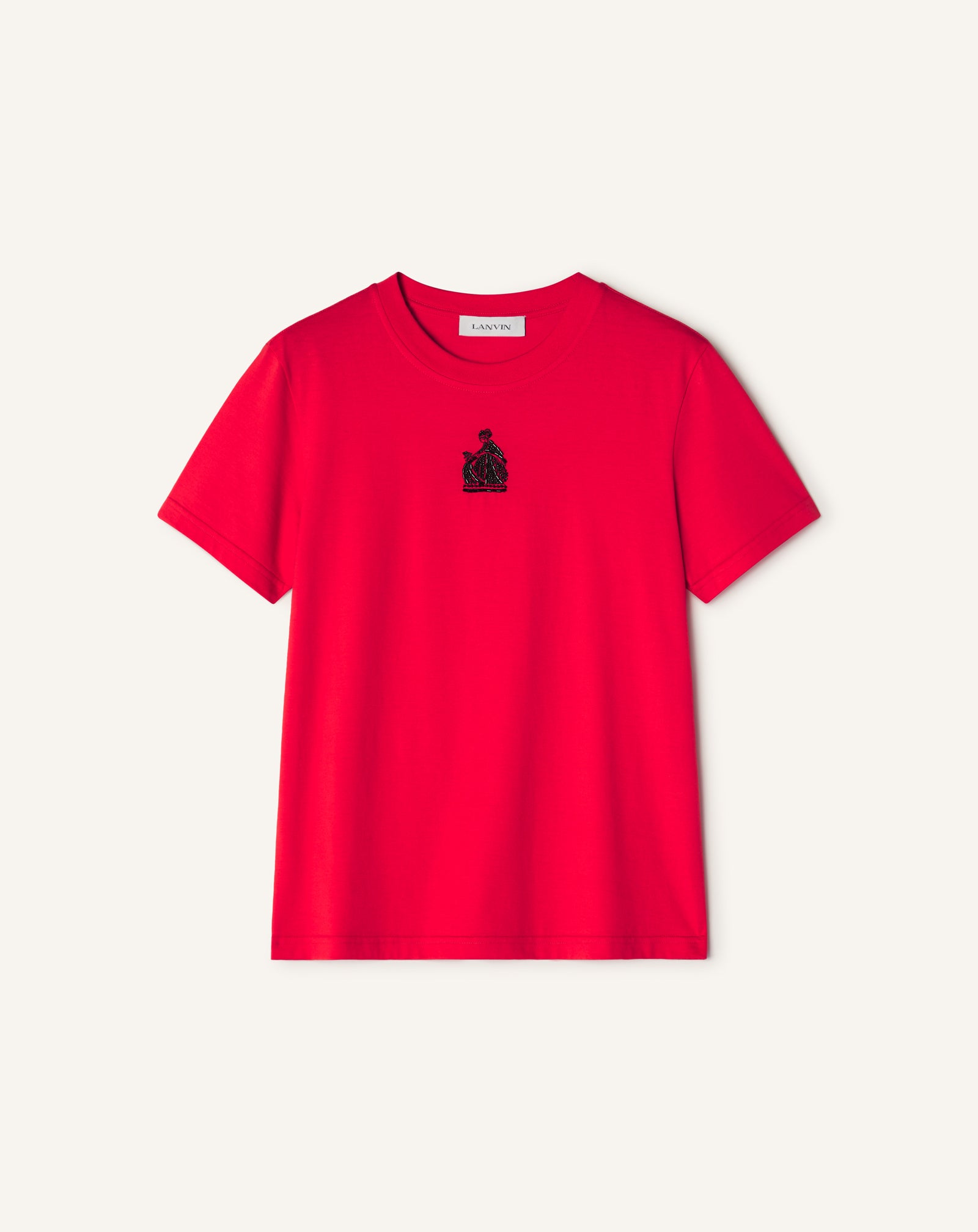 MOTHER AND CHILD EMBROIDERED COTTON JERSEY T-SHIRT