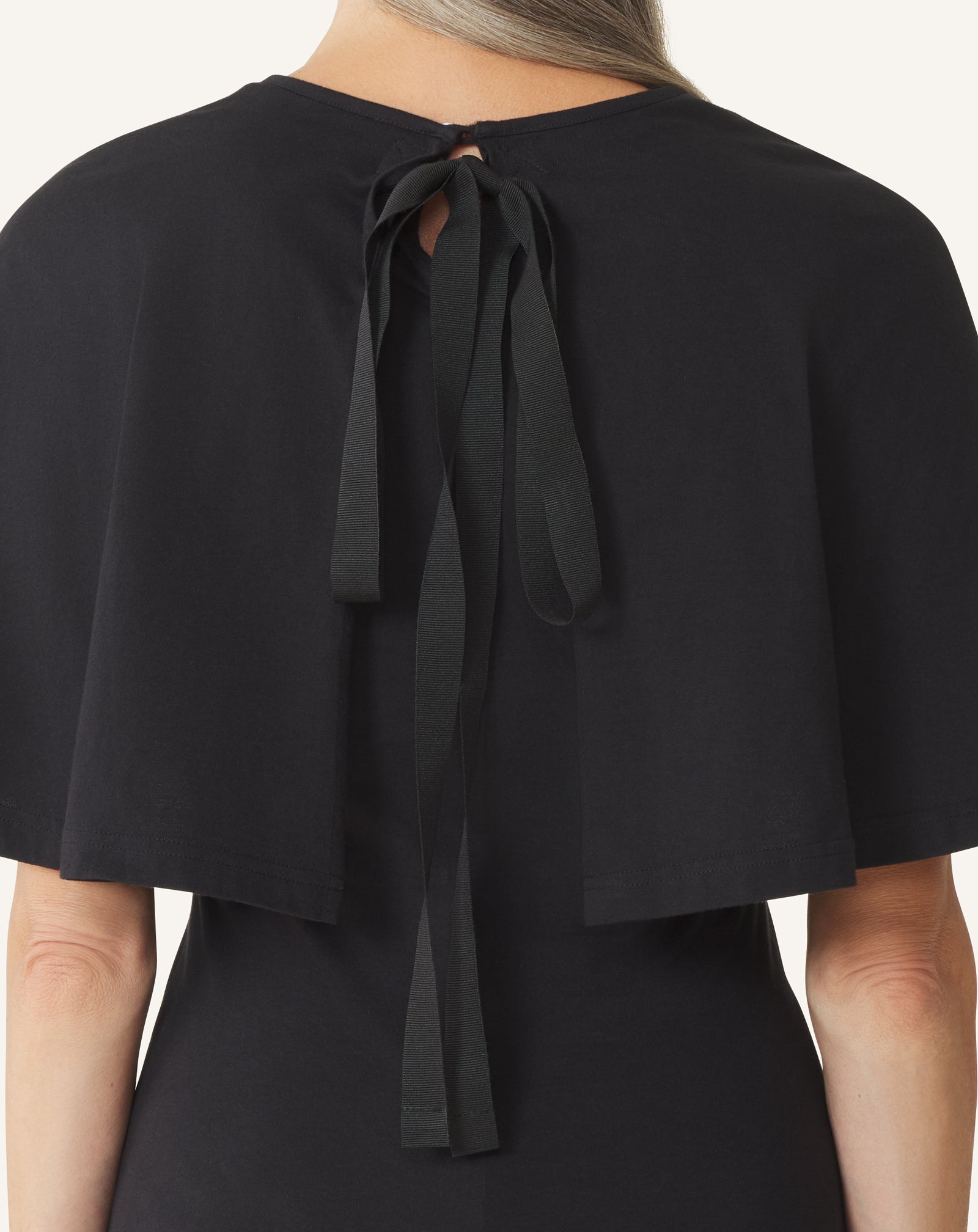 CAPE T-SHIRT IN COTTON AND SILK - Image 5