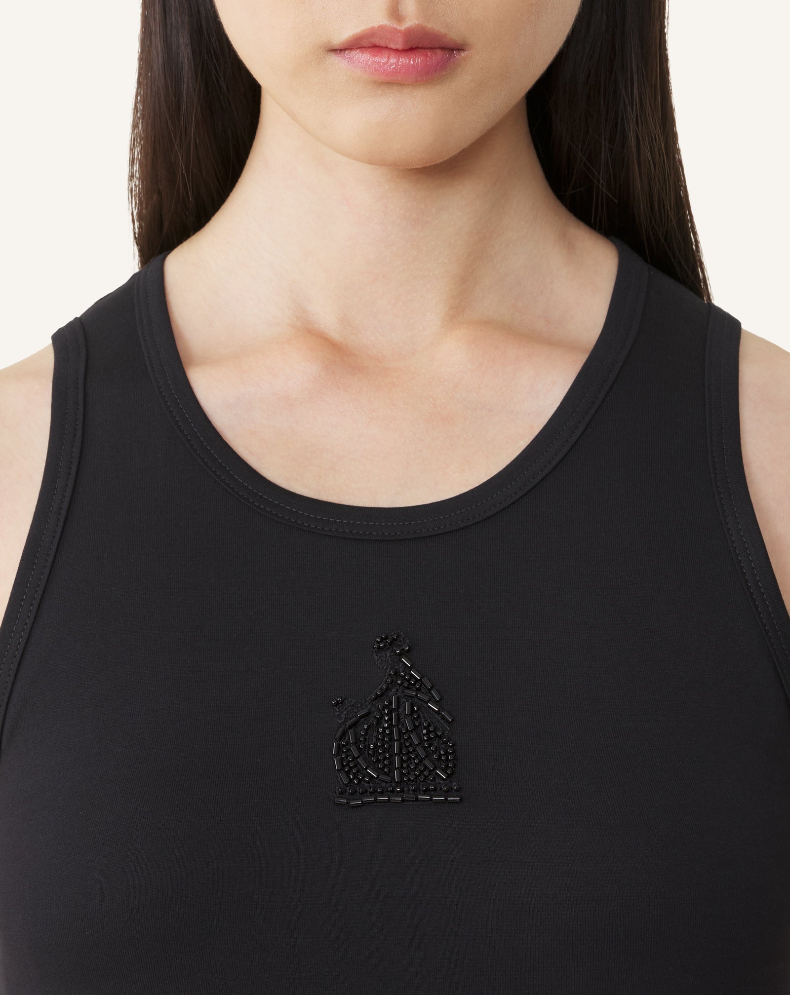 MOTHER AND DAUGHTER EMBROIDERED JERSEY TANK TOP - Image 5
