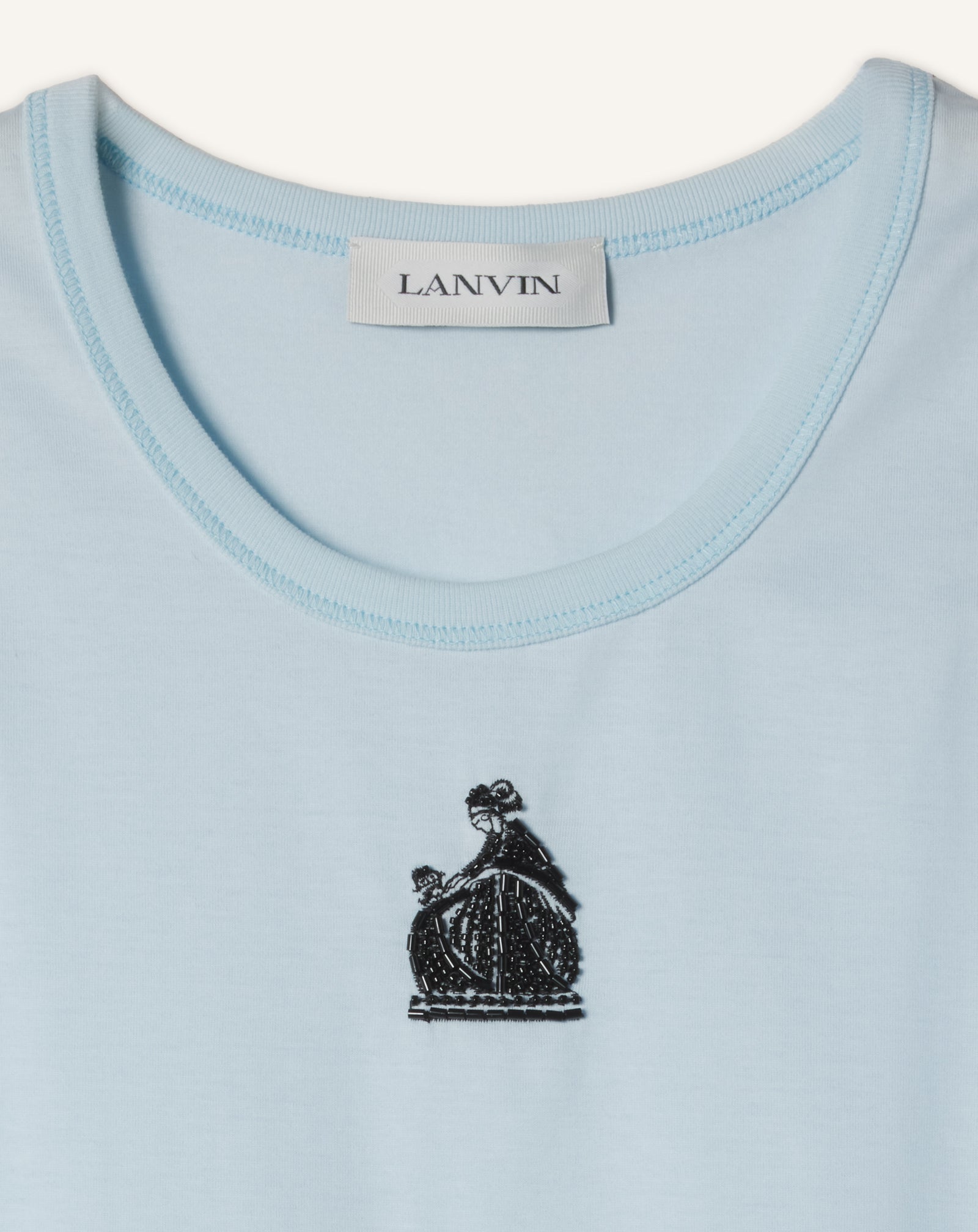 MOTHER AND CHILD EMBROIDERED COTTON JERSEY TANK TOP - Image 2