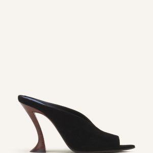 MIDNIGHT STEP MULE IN SUEDE
