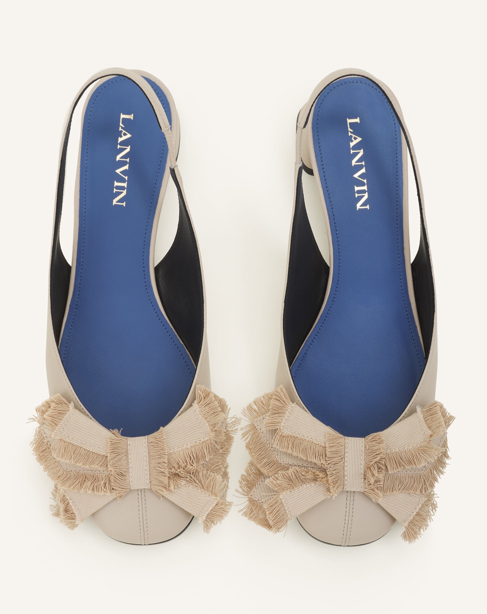 HEELED SLINGBACK BALLERINA IN LEATHER - Image 4