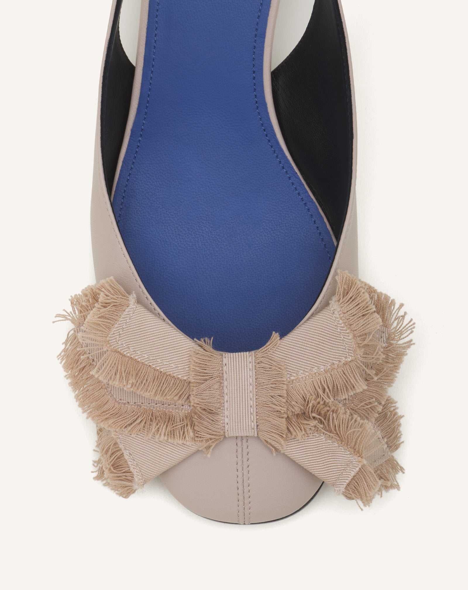 HEELED SLINGBACK BALLERINA IN LEATHER - Image 5